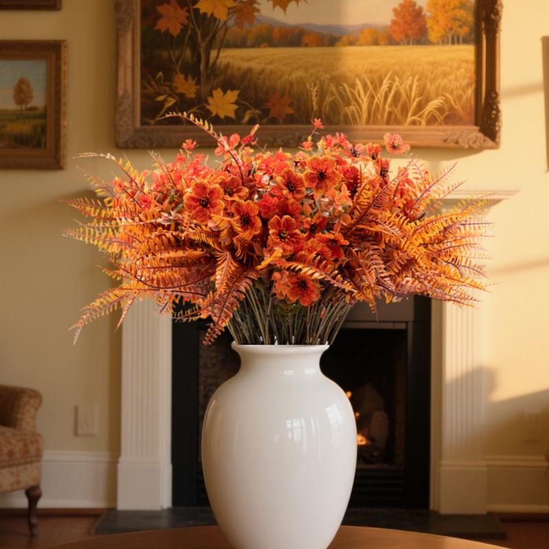 🔥🎃Halloween Discount🎃Realistic Fall Fake Flowers  UV Resistant
