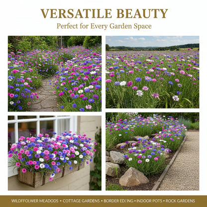 🏆100K+ SOLD! 🌱Premium Cornflower Seeds – The "Unstoppable" Wildflower That Grows Anywhere