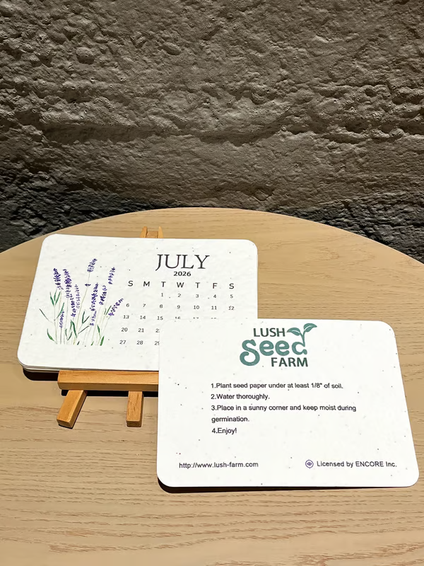 ✨🌱Eco-Friendly Plantable Love Seed Calendar 2026