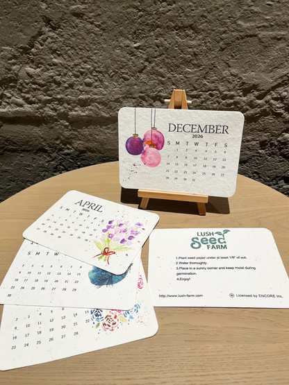 ✨🌱Eco-Friendly Plantable Love Seed Calendar 2026