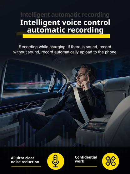 【300 hours of battery life】 One-button hidden voice recorder