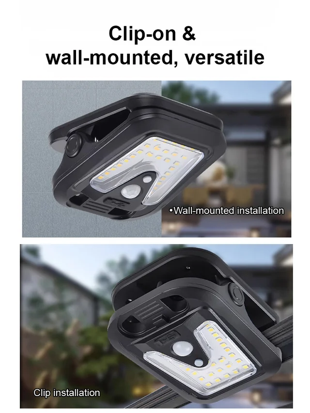Smart sensor solar clip light
