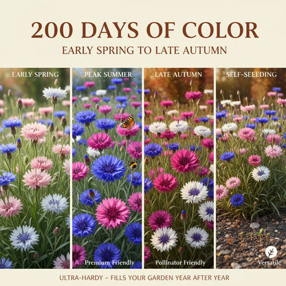 🏆100K+ SOLD! 🌱Premium Cornflower Seeds – The "Unstoppable" Wildflower That Grows Anywhere