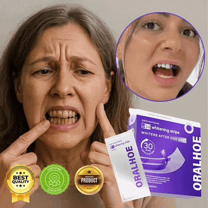 【Latest research and development】Purple instant whitening teeth stickers