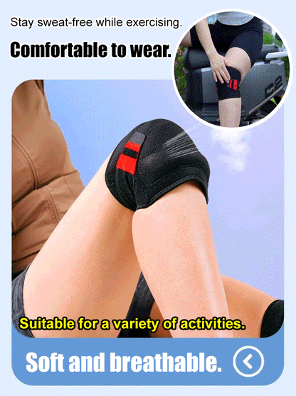 Sports compression shock-absorbing self-adhesive patellar knee brace