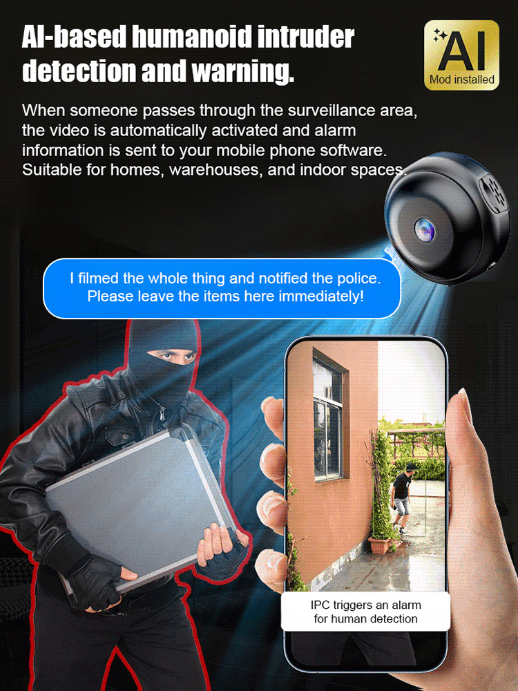A901 360° Panoramic Wireless Home Security Camera – Full HD Remote Monitoring via Smartphone