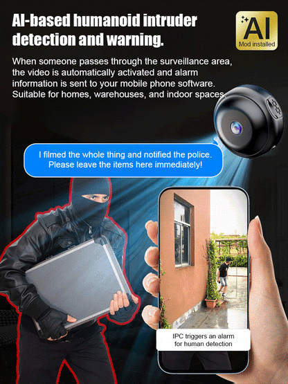 A901 360° Panoramic Wireless Home Security Camera – Full HD Remote Monitoring via Smartphone