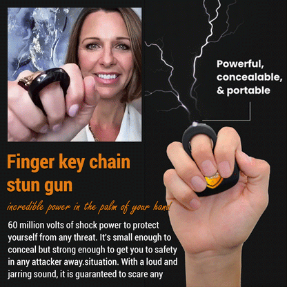 Finger key chain stun gun