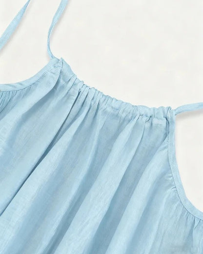 💃LAST DAY SAEL 49% OFF!!✨Women's Solid Color Backless Cami Dress💕