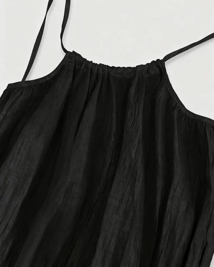 💃LAST DAY SAEL 49% OFF!!✨Women's Solid Color Backless Cami Dress💕