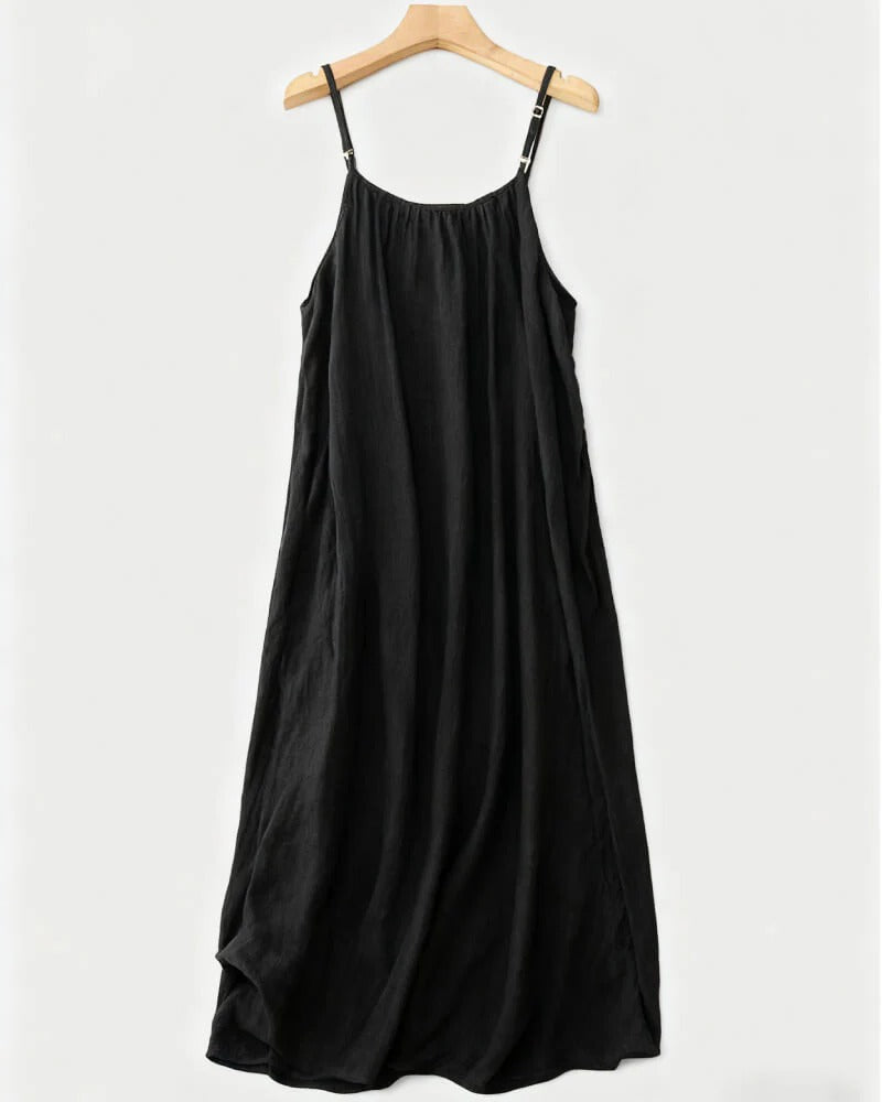 💃LAST DAY SAEL 49% OFF!!✨Women's Solid Color Backless Cami Dress💕