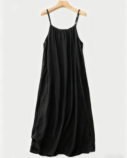 💃LAST DAY SAEL 49% OFF!!✨Women's Solid Color Backless Cami Dress💕